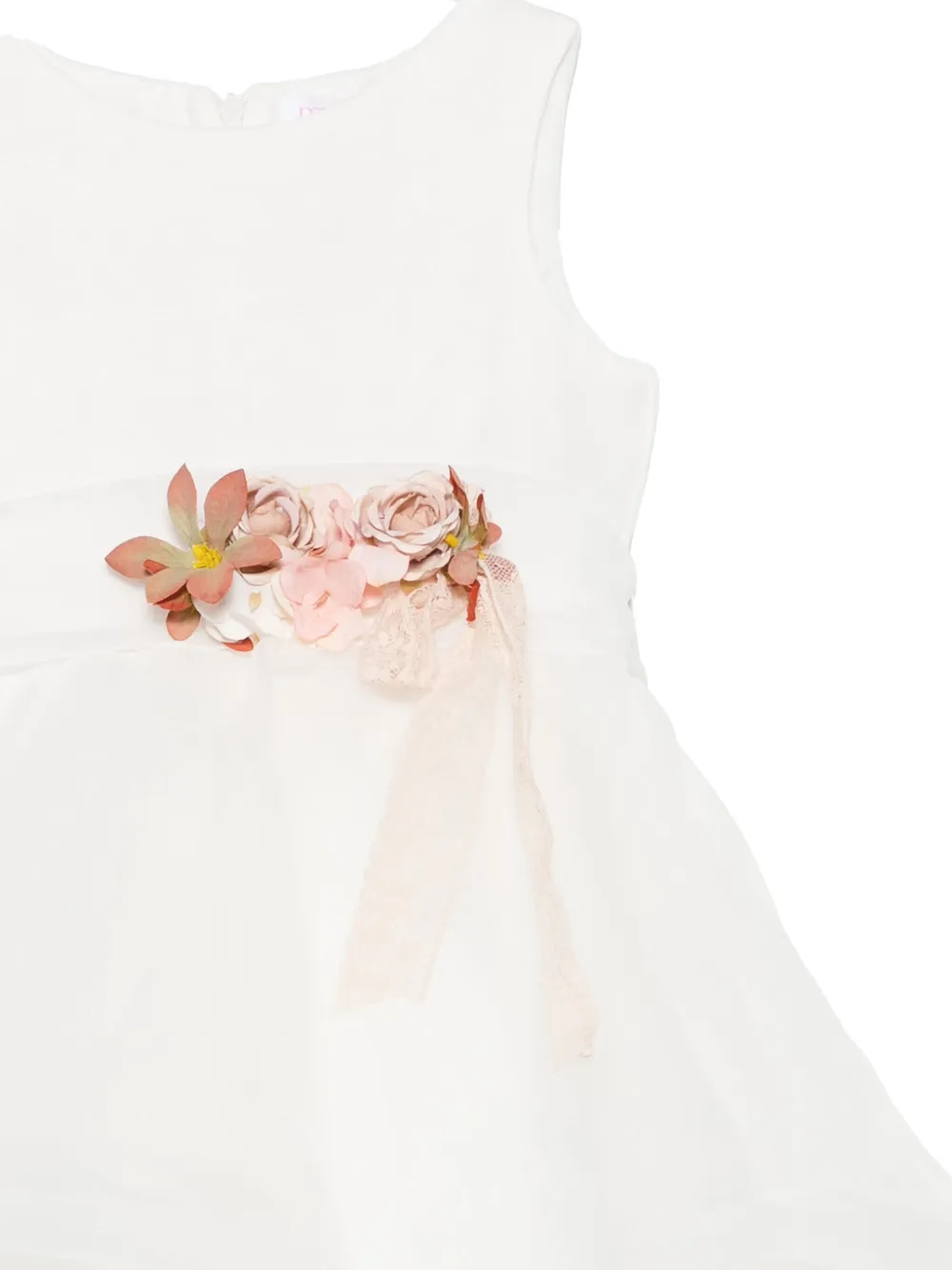 Shop Mimilù Floral-appliqué Dress