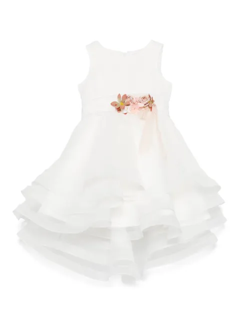 Mimilù floral-appliqué dress