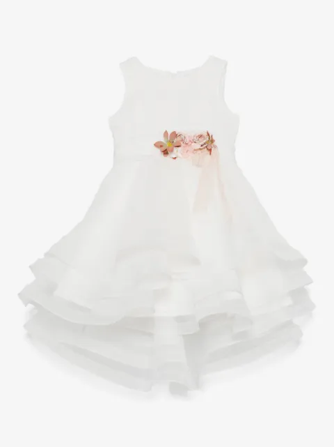 Mimilù floral-appliqué dress