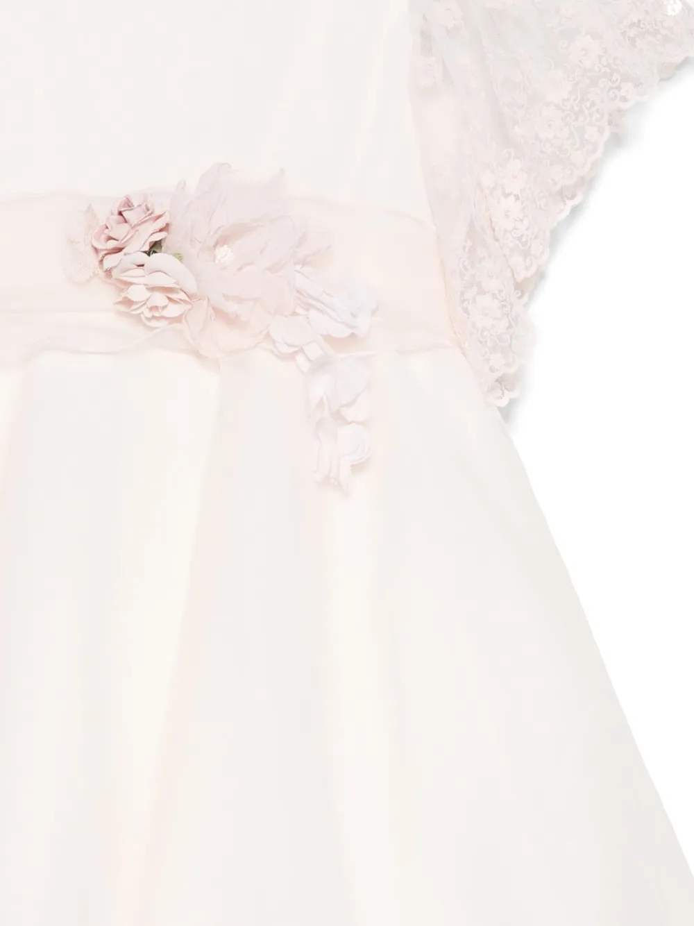 Shop Mimilù Floral-appliqué Dress