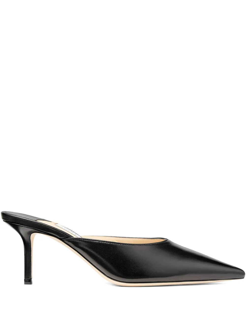 Jimmy Choo 65mm Rav leather mules Zwart