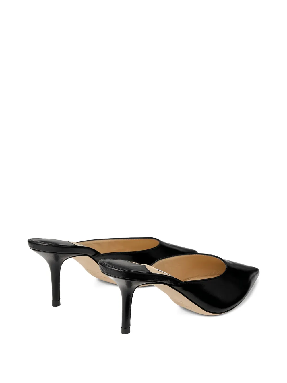 Jimmy Choo 65mm Rav leather mules Zwart