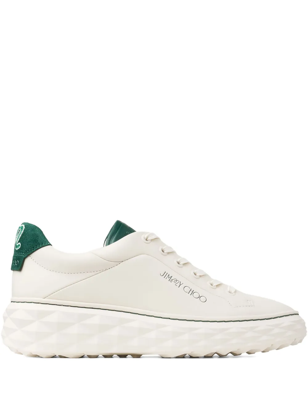 Jimmy Choo platåsneakers i läder | vit | Image 1
