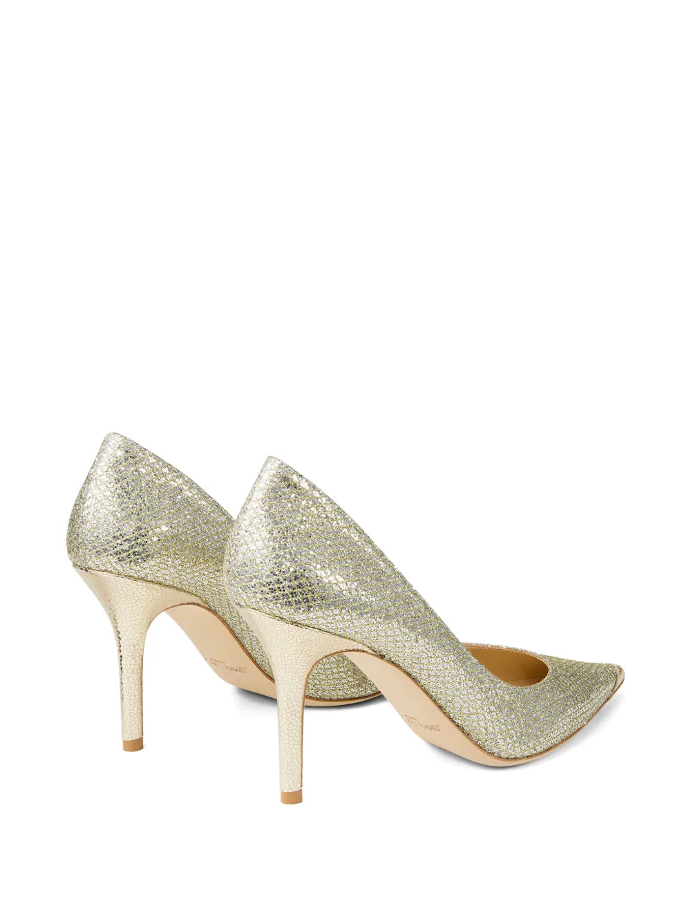Jimmy Choo 85 mm Agnes pumps met glitters Goud