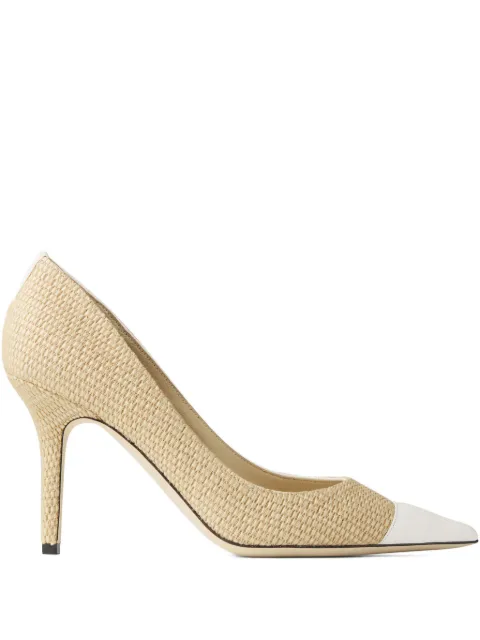 Jimmy Choo 85mm Agnes woven pumps