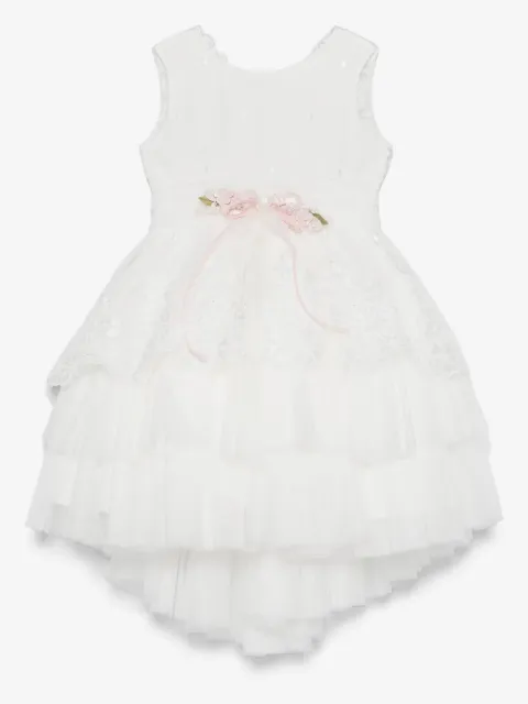 Mimilù floral-appliqué dress