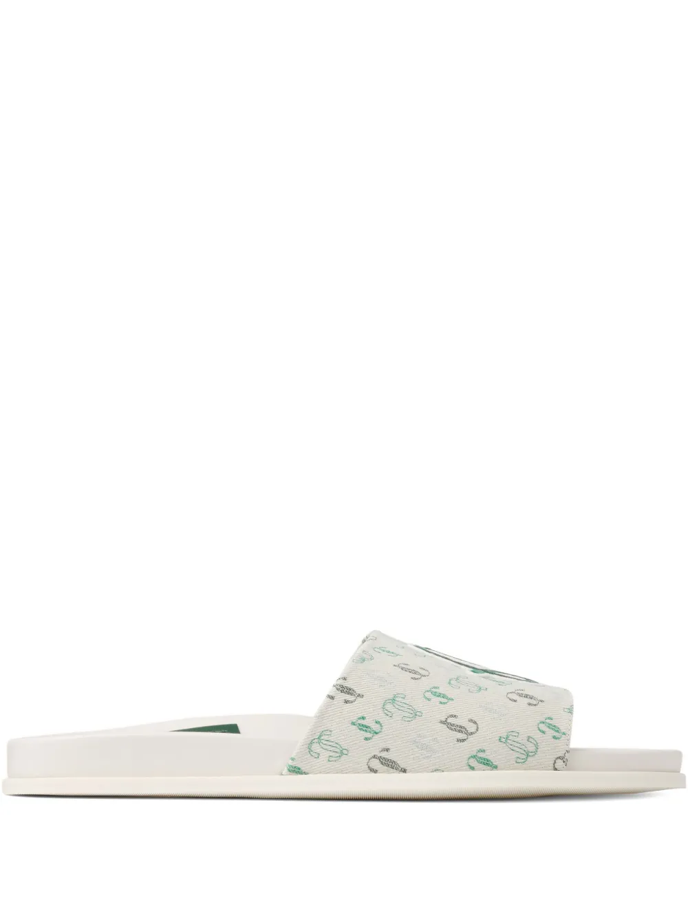 Jimmy Choo x Malbon graphic-print slides | Neutrals | Image 1