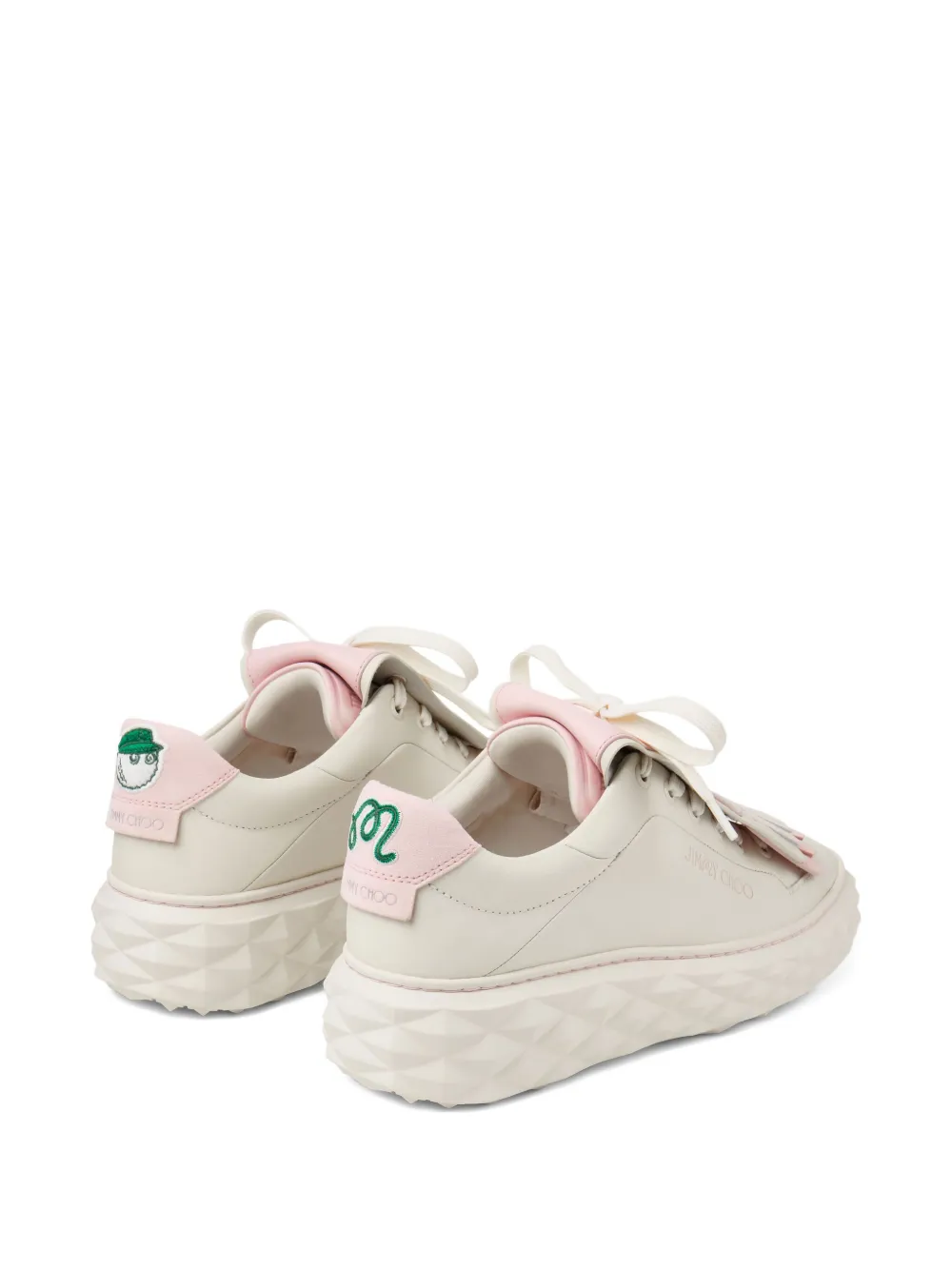 Jimmy Choo x Malbon 2.0 Diamond F low-top sneakers Neutrals