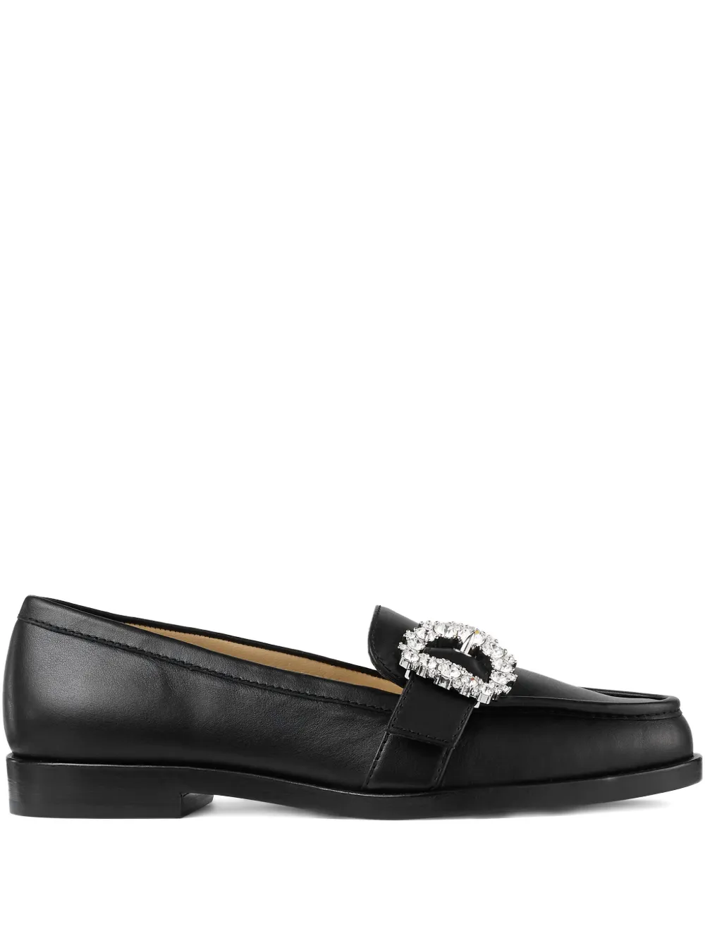 Jimmy Choo crystal-buckle loafers