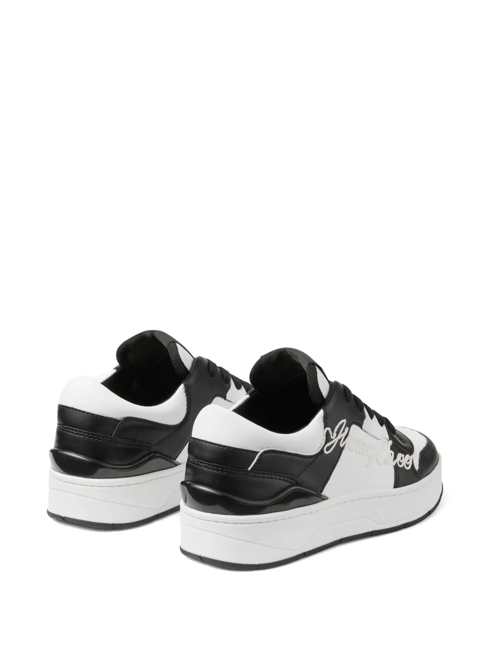 Jimmy Choo Florent F leren sneakers Zwart