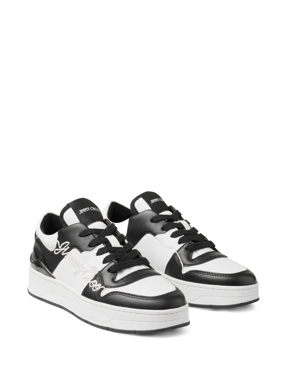 Jimmy Choo Florent/F leren sneakers - Zwart