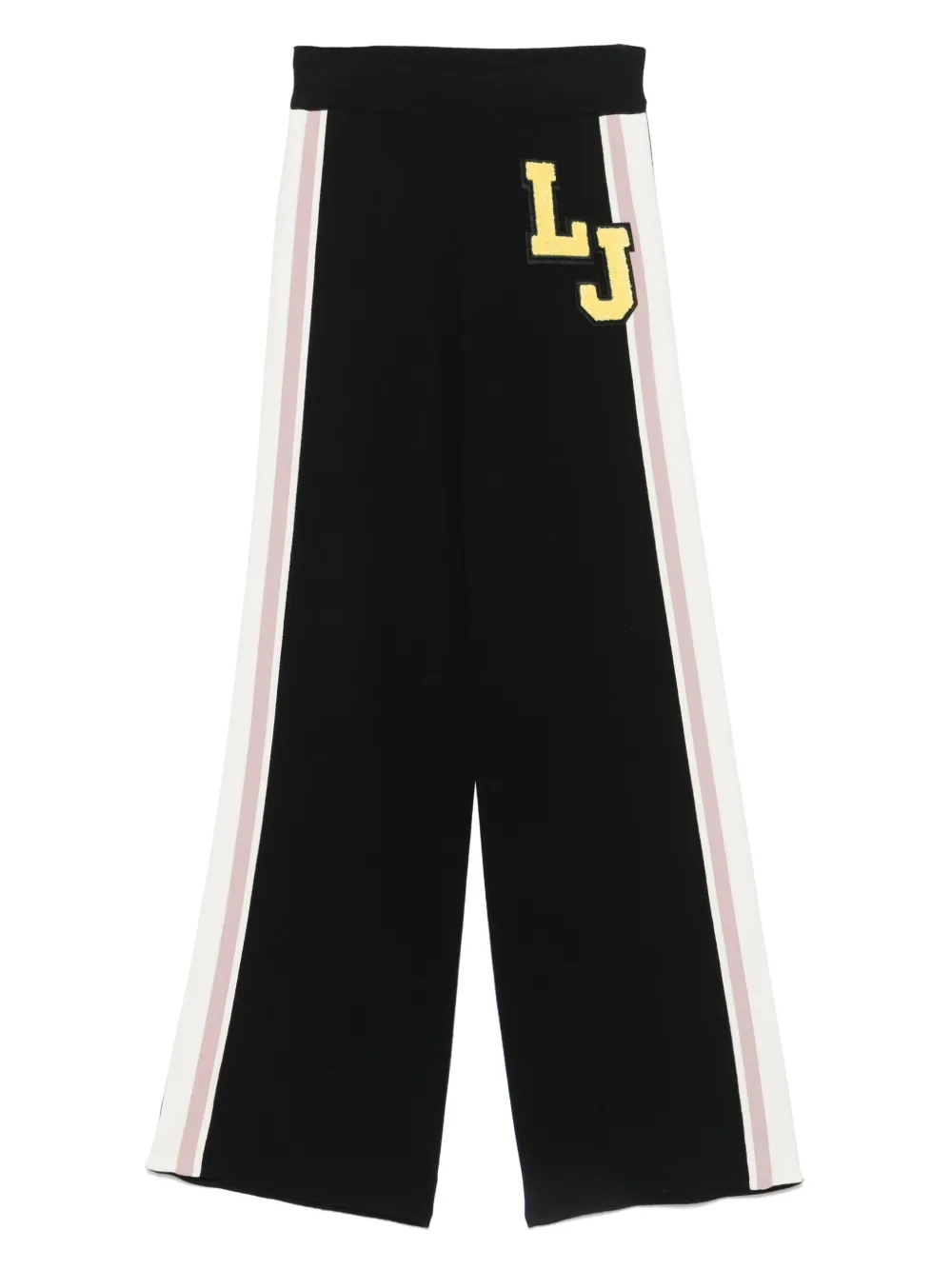 LIU JO logo-patch trousers | Black | Image 1