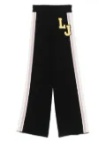 LIU JO logo-patch trousers - Black