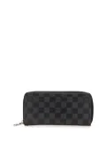 Louis Vuitton Pre-Owned 2019 Damier Graphite Vertical Zippy Wallet long wallets - Black