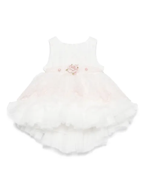 Mimilù floral-appliqué dress
