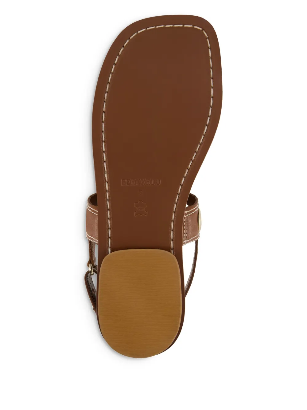Bernardo Acro grommet-embellished flat sandals Brown
