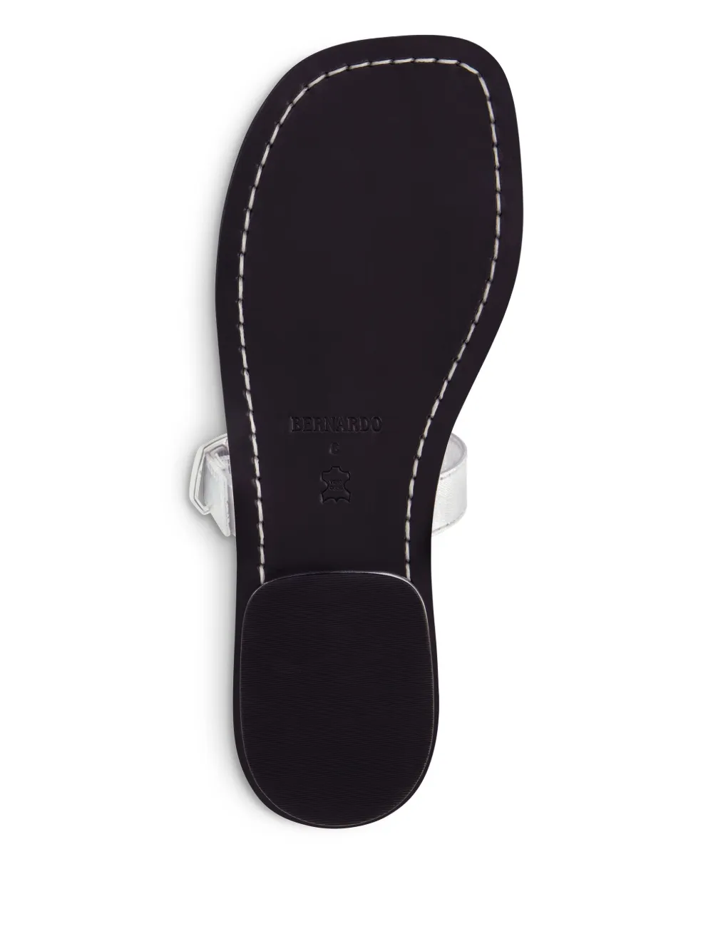 Bernardo Arta buckle-strap flat sandals Silver