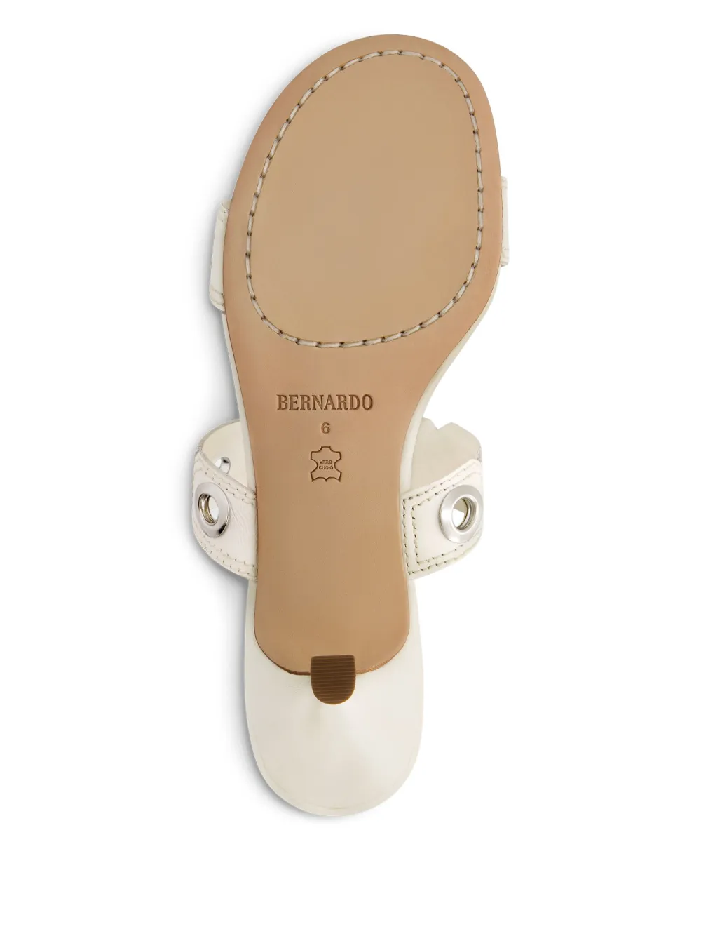 Bernardo 55mm Patra Eyelet heeled sandals White