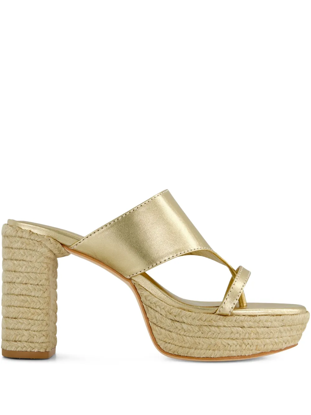 Bernardo 95mm Tera espadrille platform sandals Gold