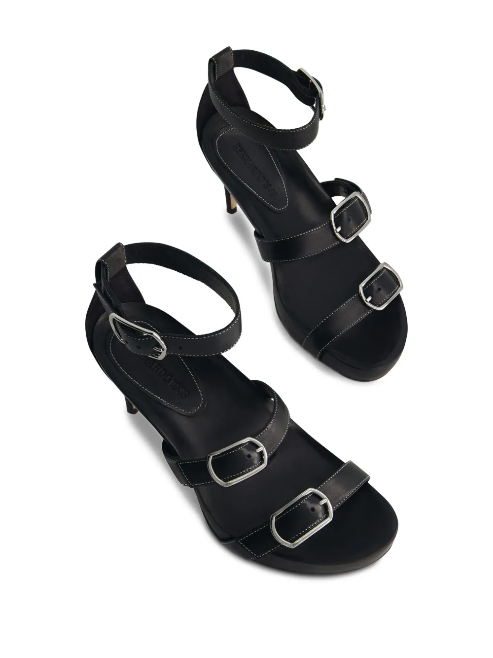 Bernardo 70mm Castel buckle-strap sandals Black
