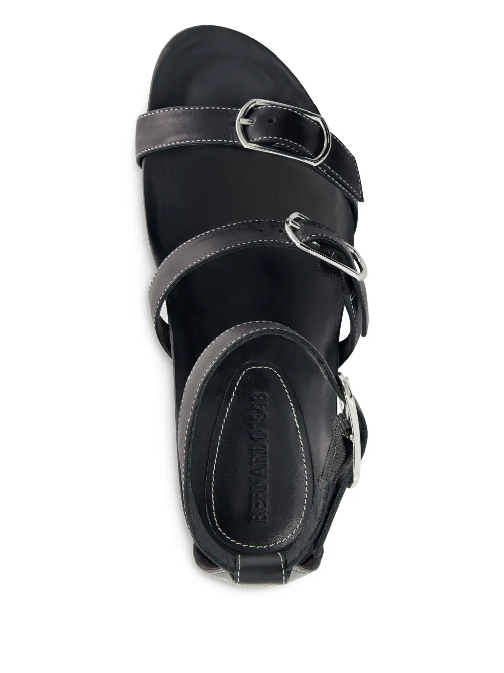 Bernardo 70mm Castel buckle-strap sandals Black