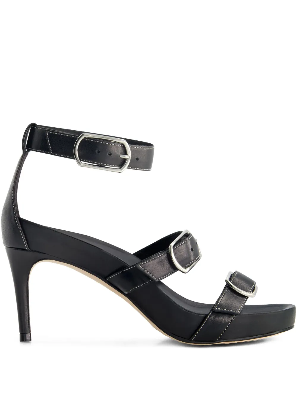 Bernardo 70mm Castel buckle-strap sandals Black