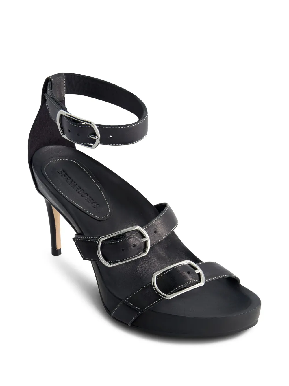 Bernardo 70mm Castel buckle-strap sandals Black