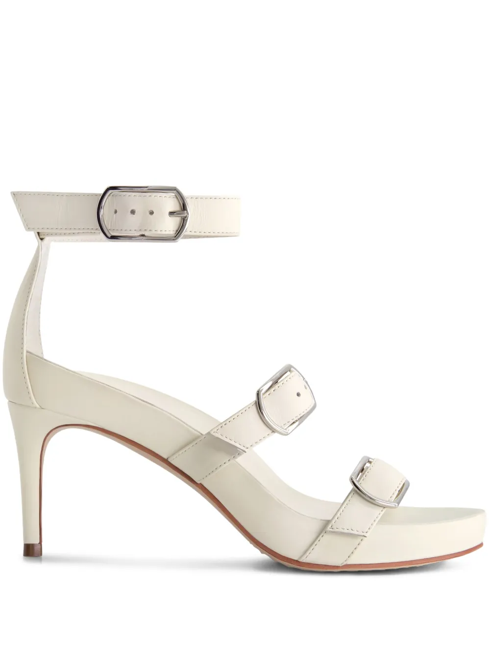 Bernardo strappy buckle-embellished sandals White