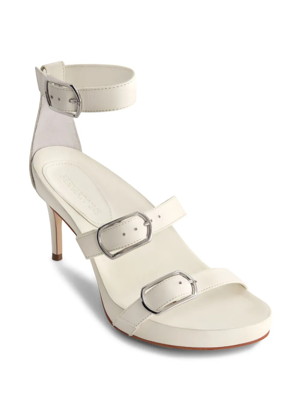 Bernardo strappy buckle-embellished sandals White