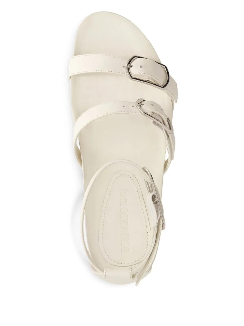 Bernardo strappy buckle-embellished sandals White