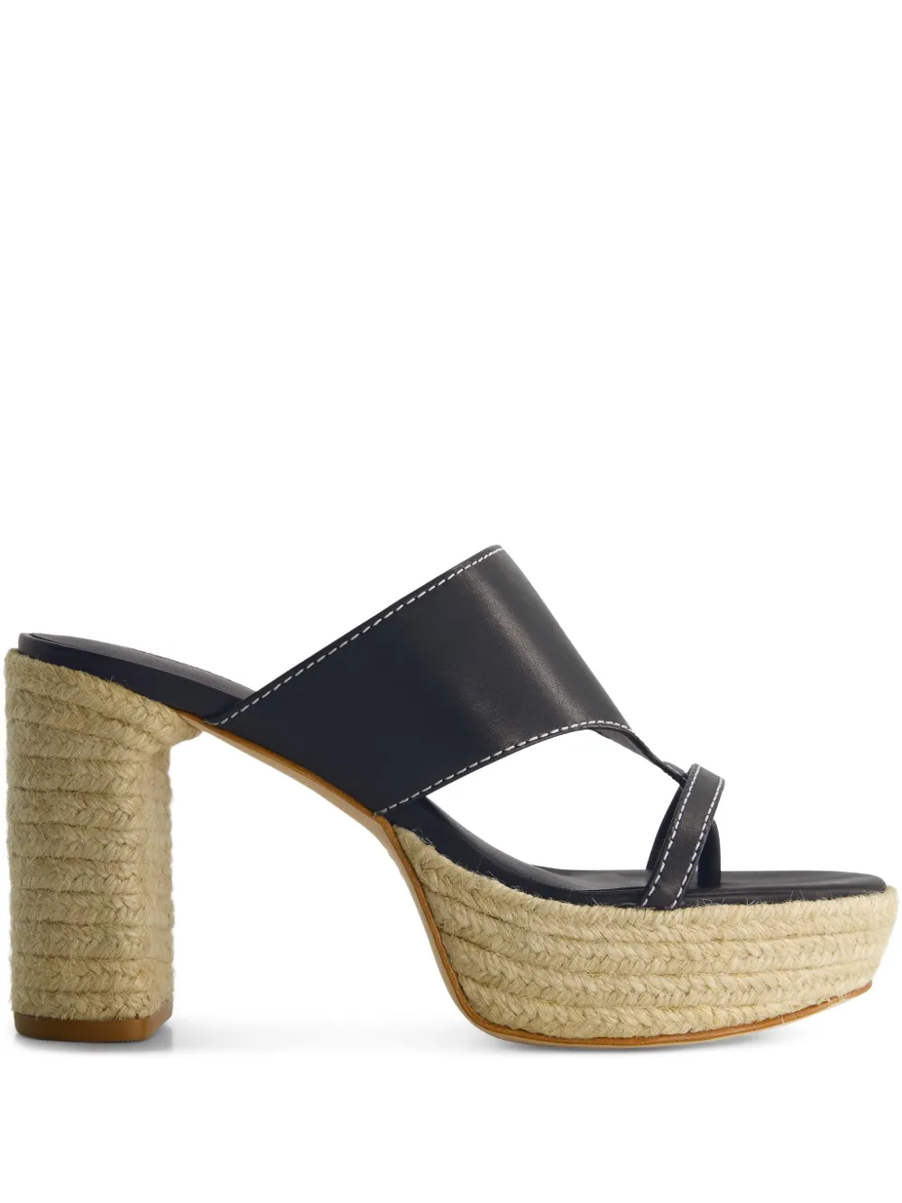 Bernardo 95mm Tera platform espadrilles Black