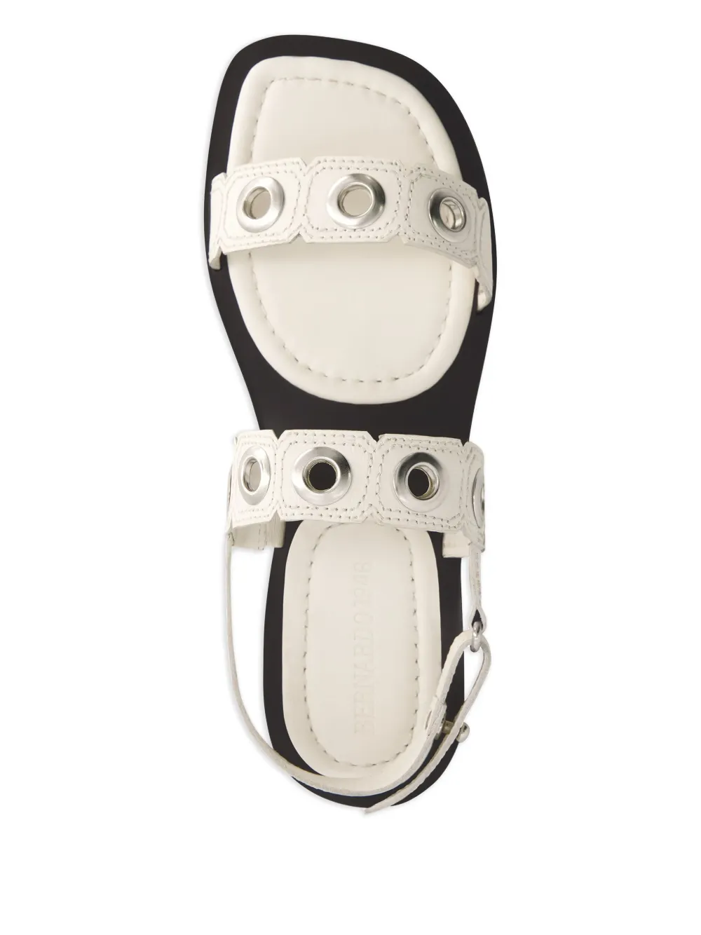 Bernardo eyelet-embellished flat sandals White