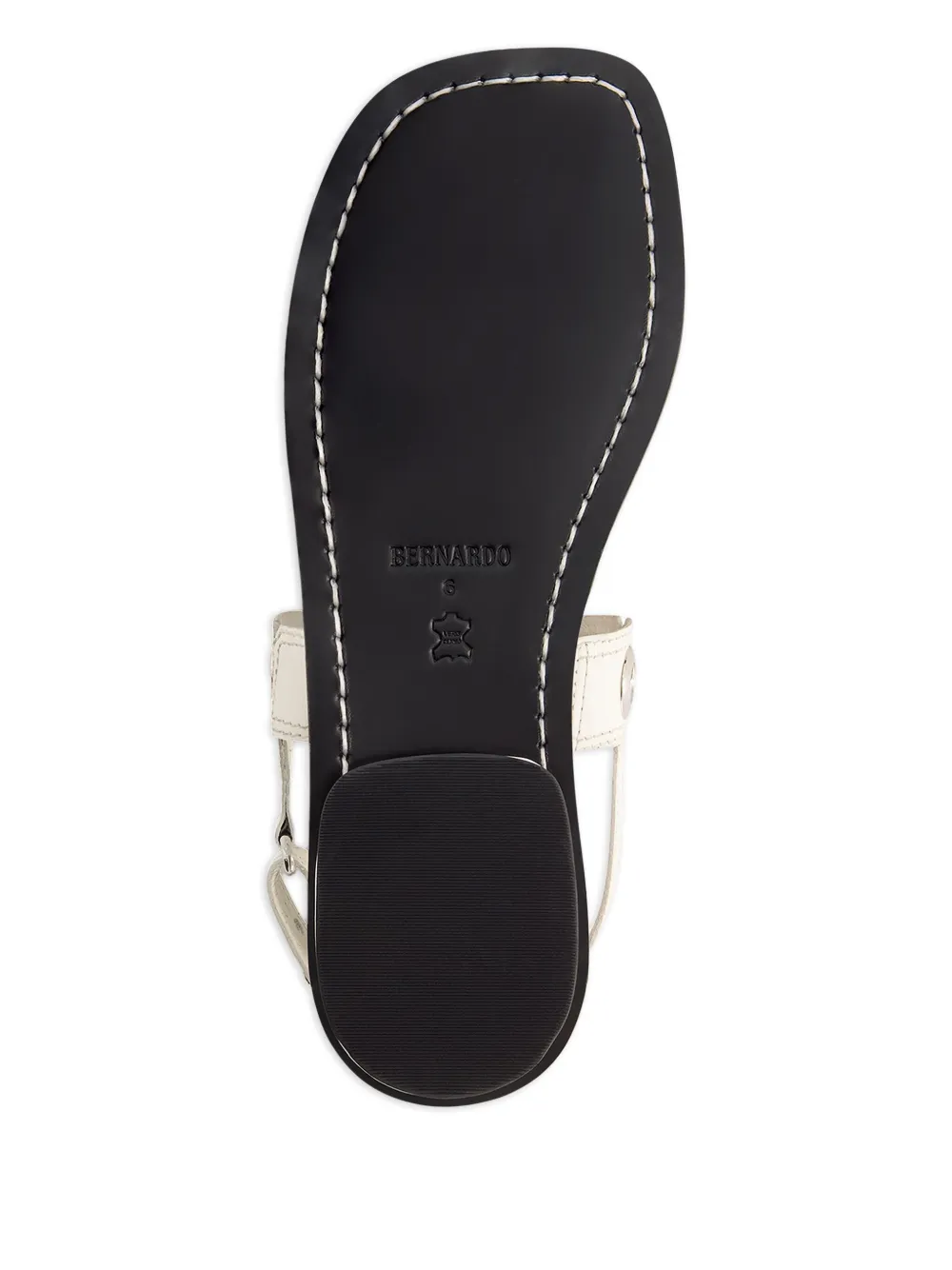 Bernardo eyelet-embellished flat sandals White