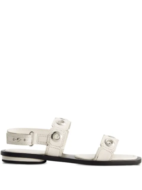 Bernardo eyelet-embellished flat sandals