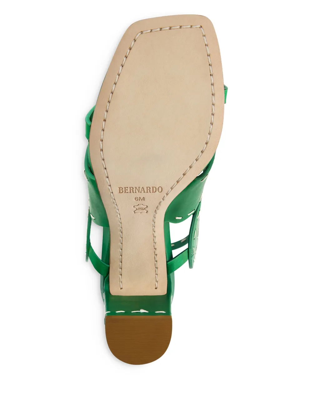 Bernardo 76m block-heel sandals Green