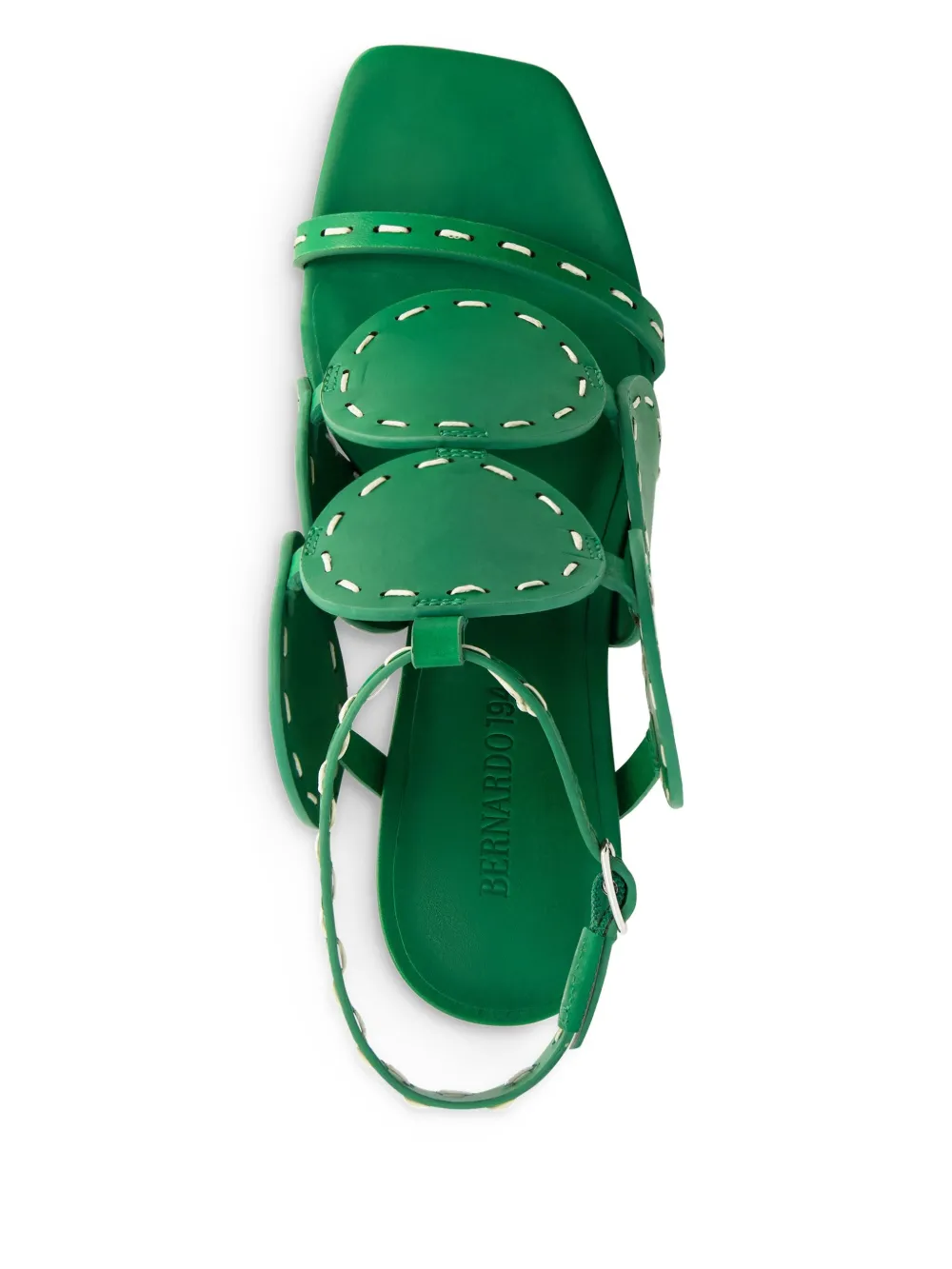 Bernardo 76m block-heel sandals Green