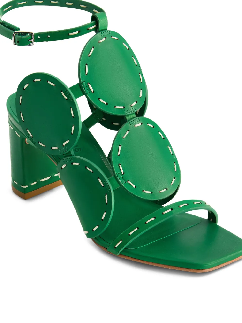Bernardo 76m block-heel sandals Green