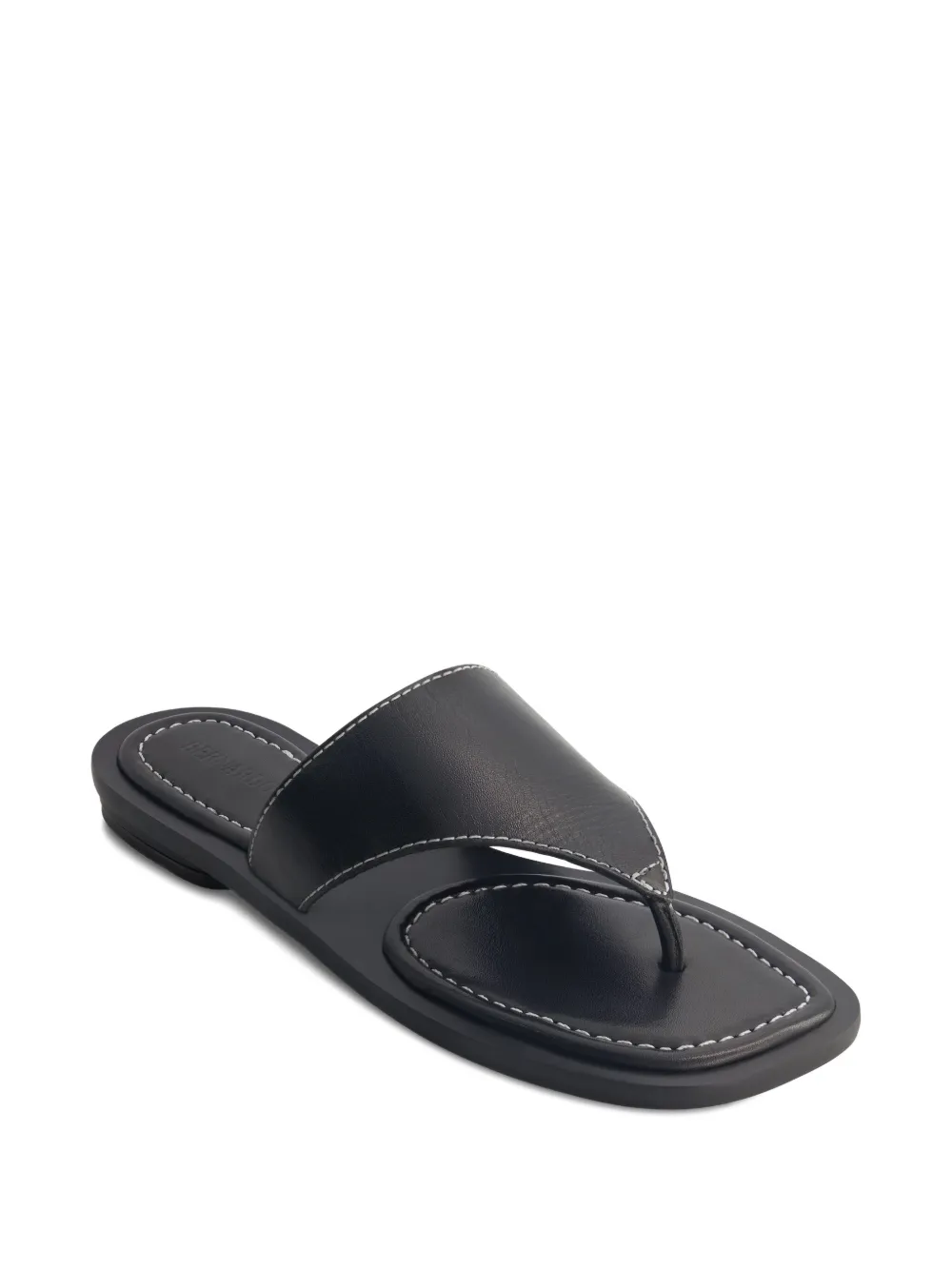 Bernardo Agora thong leather sandals Black