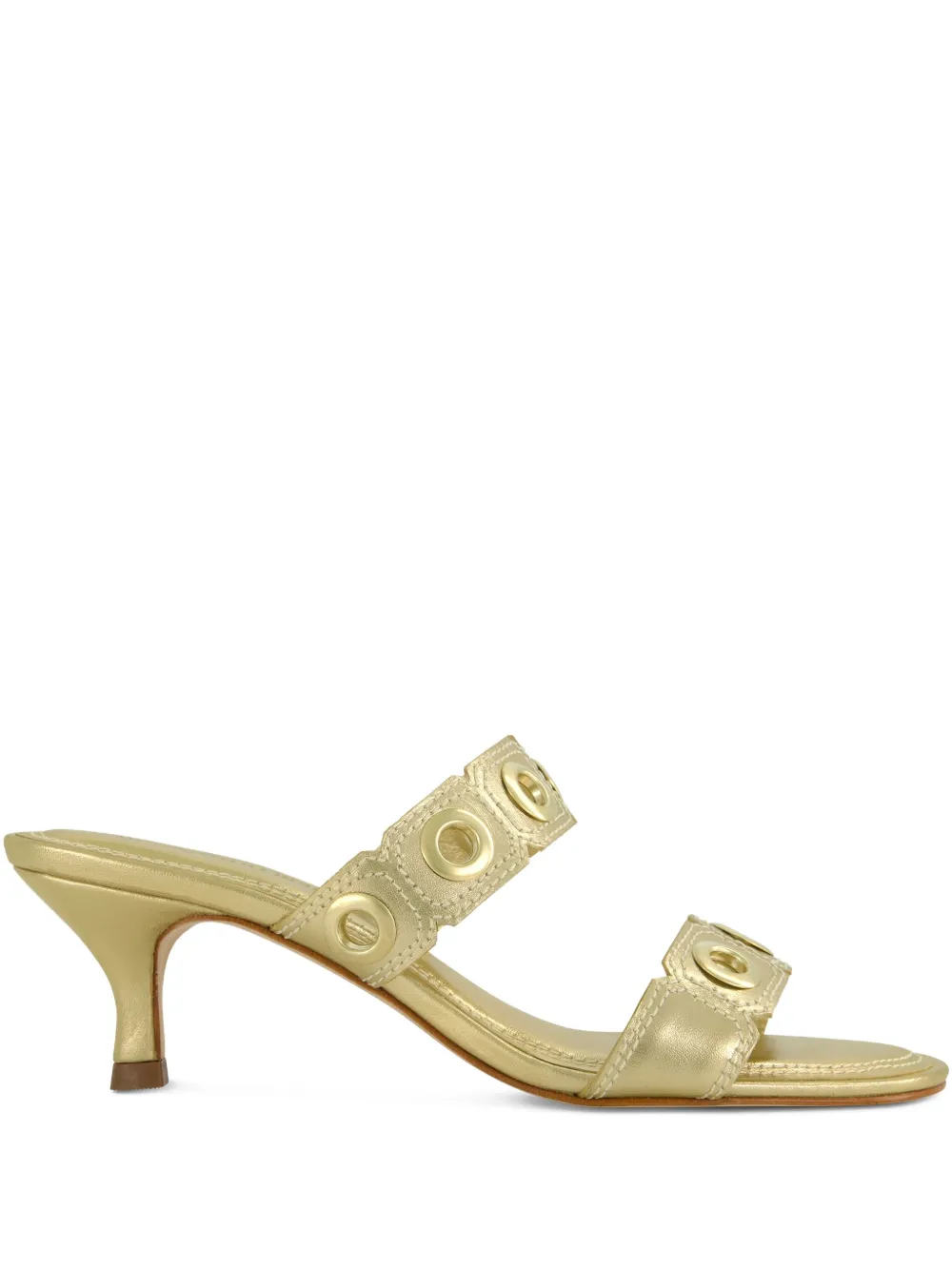 Bernardo 55mm Patra Eyelet two-strap sandals Gold