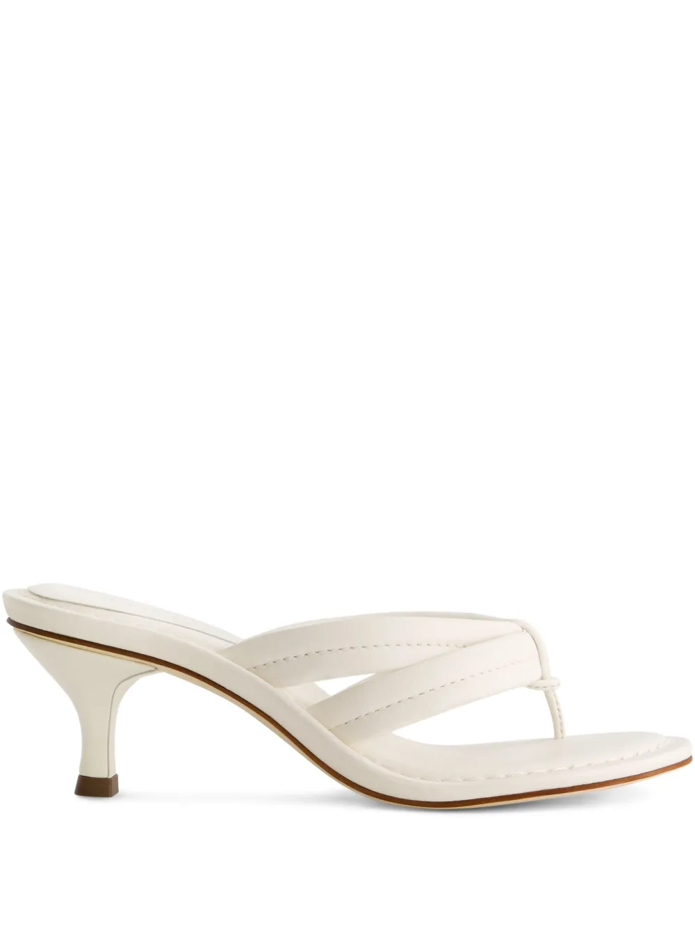 Bernardo strappy heeled mules White