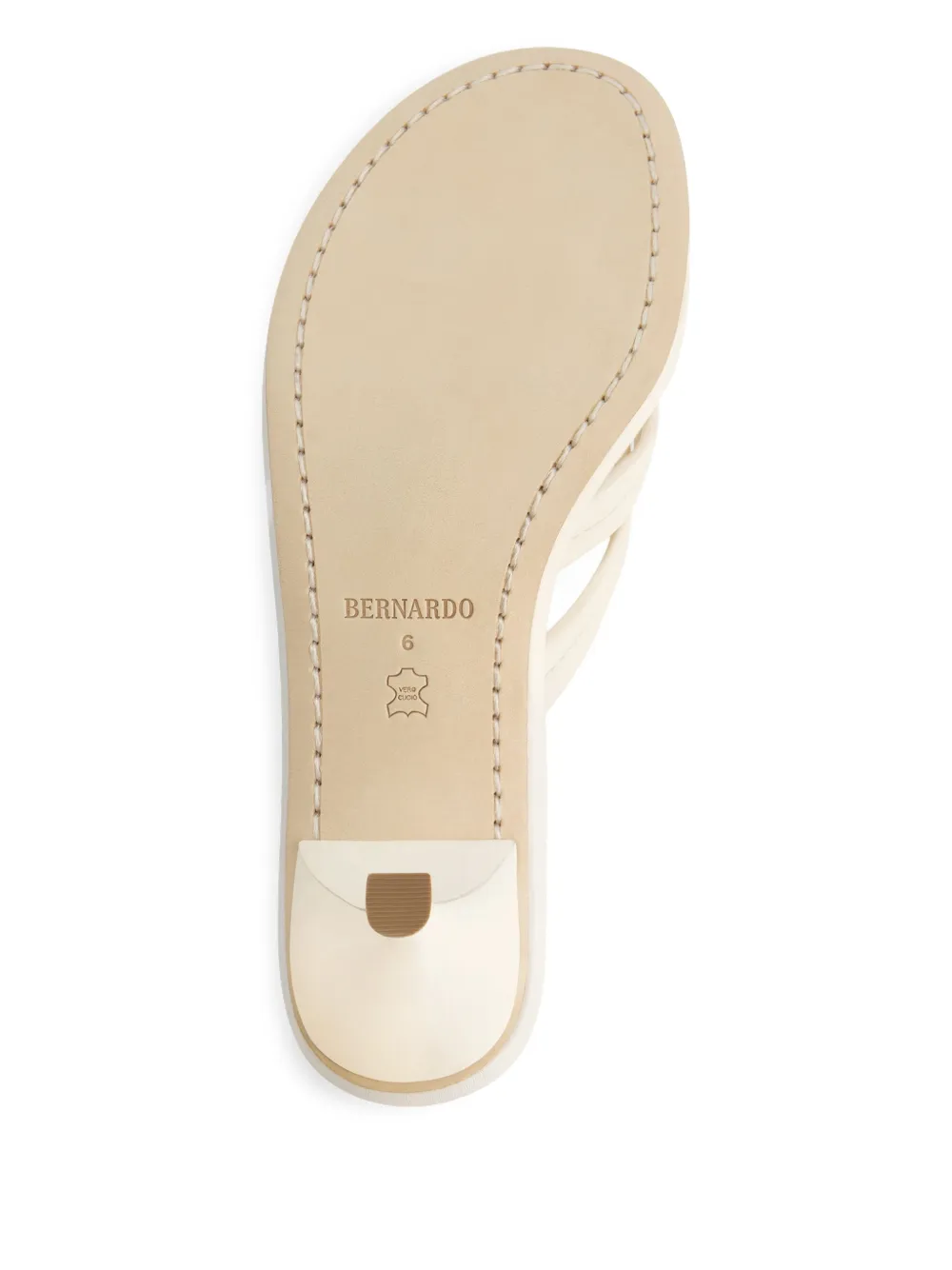 Bernardo strappy heeled mules White