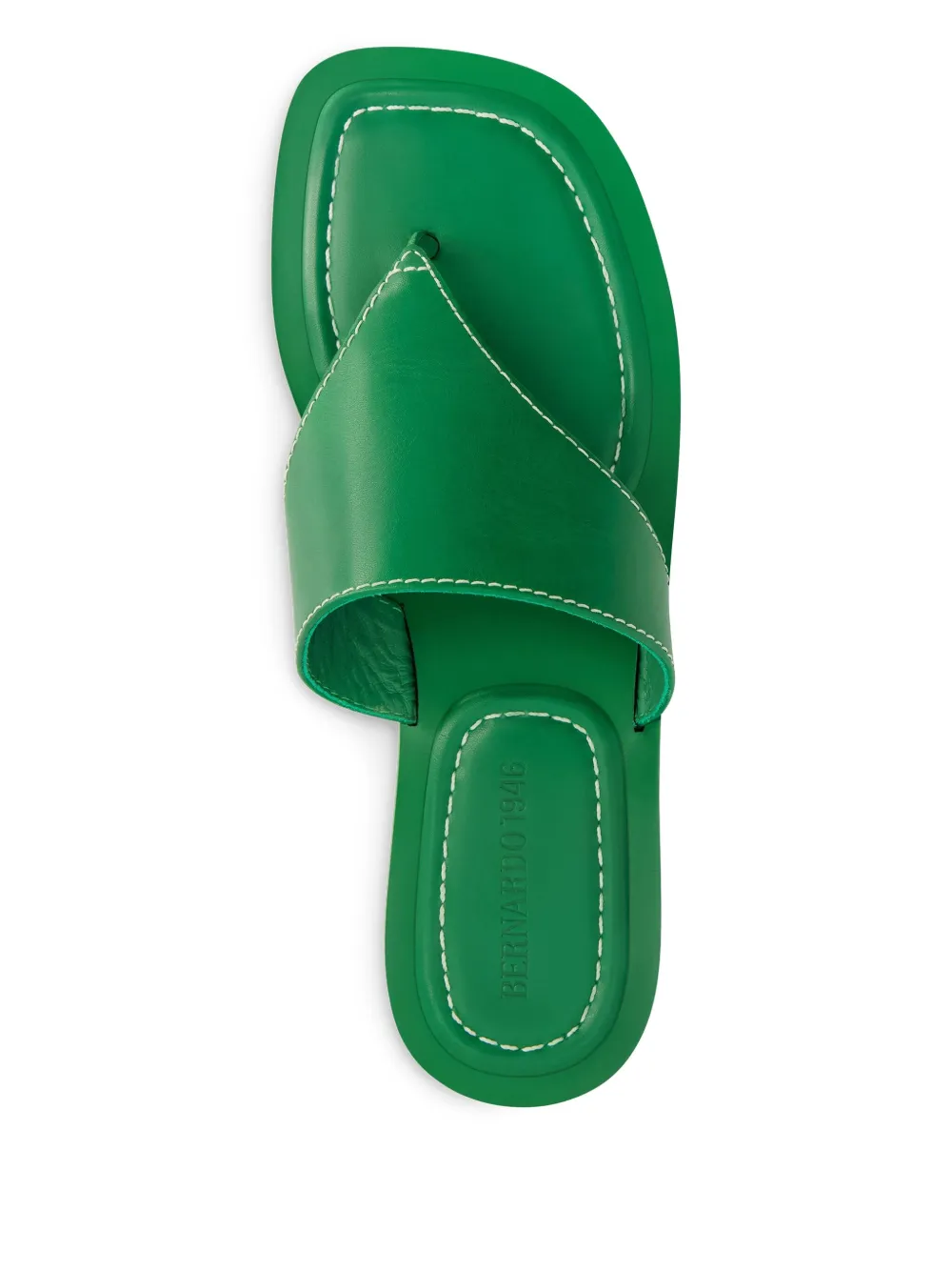 Bernardo flat thong sandals Green