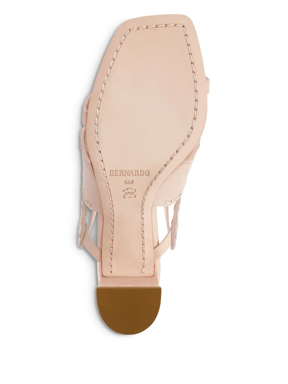 Bernardo 75mm New Moon circular-cutout sandals Pink
