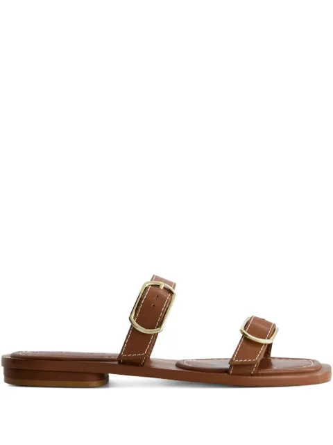 Bernardo buckle-embellished flat sandals