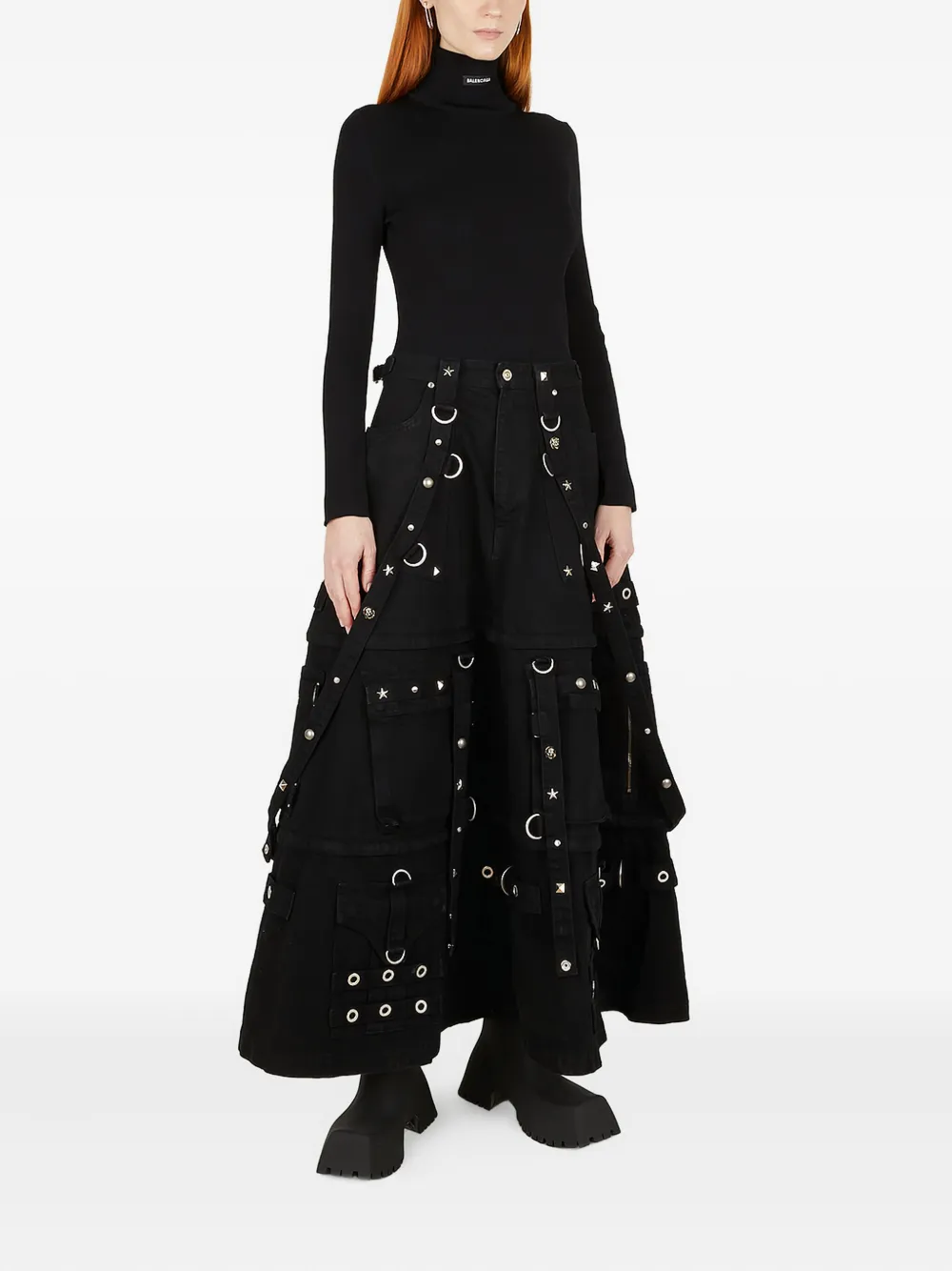 Balenciaga logo-patch turtleneck top | T-Shirts & Jersey Shirts | Image 2