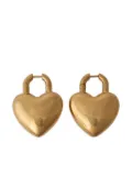 Balenciaga heart-shaped hoop earrings - Gold