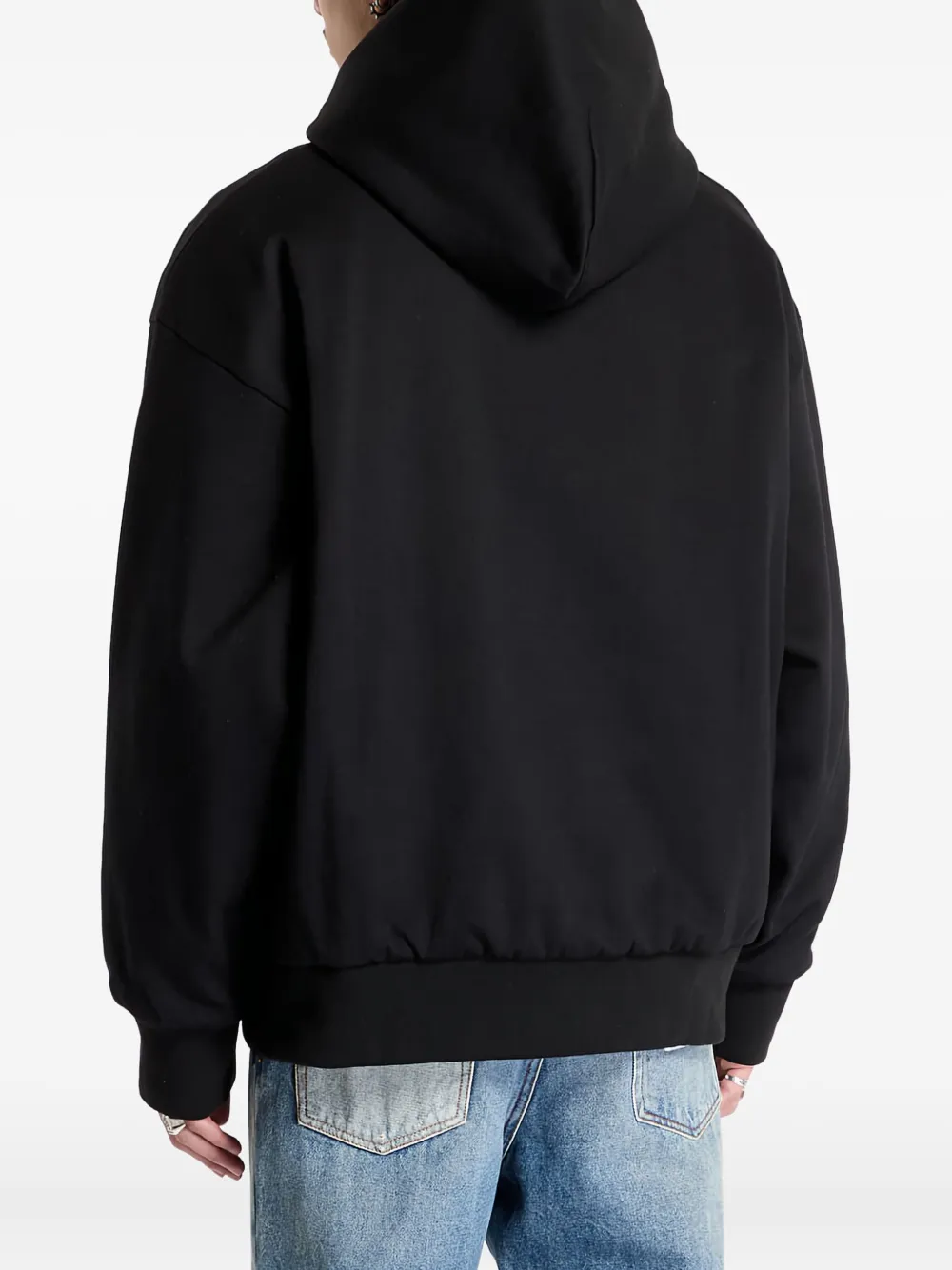 A BATHING APE Hoodie met logoprint Zwart