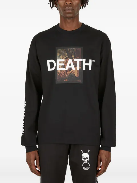 Death Cigarettes graphic-print long-sleeve T-shirt