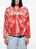 DEMON Return To Flesh zip-up hoodie - Red
