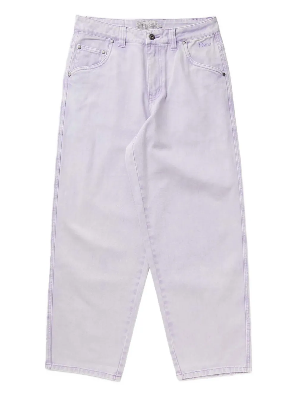 dime logo-embroidered jeans | Purple | Image 1